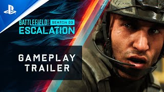 Battlefield 2042 - Season 3: Escalation Gameplay Trailer | PS5 \u0026 PS4 Games