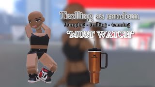 TROLLING as RANDOM from Roblox BADDIES *new intro and Outro* *MUST WATCH*