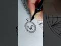 How to draw Wednesday Addams pendant | Easy drawing tutorial #wednesdayaddams #morticiaaddams gift