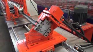 Powerful bull style C profile keel roll forming machine