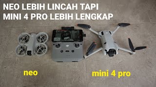 ACTIVE TRACK DJI NEO VS MINI 4 PRO