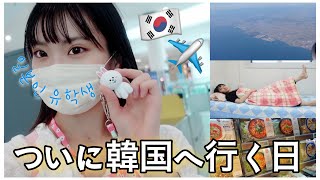 【韓国留学】渡韓する日のVlog✈️🇰🇷初日の購入品