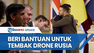 Rishi Sunak Temui Zelensky Berikan Bantuan 50 Juta Pound, Dipakai untuk Tembak Jatuh Drone Rusia