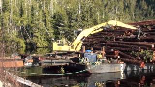 Loading Log Barge