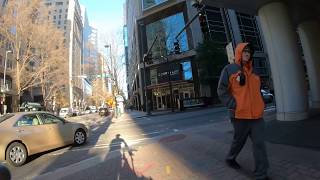 Charlotte Bike Commute 12/18/19 - Spies, Blinding Sun, Confused SUV