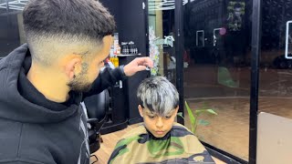 Primera vez cortando el pelo en Youtube | Paso a Paso Corte y Mechas