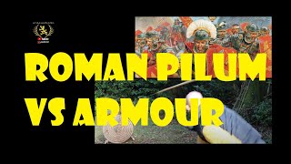 Roman Pilum (THROWING SPEAR) vs ARMOR! Testing against shield, chainmail \u0026 plate