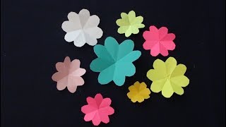 How to make beautiful paper flowers | Very Easy and Simple to make Paper Flowers for decoration.