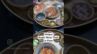 Get some different Misal Thali options at Shrimant Misal, Pune #dhwanipanchal #youtubeshorts #shorts