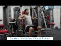 seated machine chest press