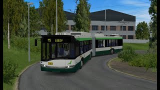 SIMT SIMULÁTOR - linka/line 15 - trolejbus - vůz Škoda 27Tr PMDP ev. č. 542