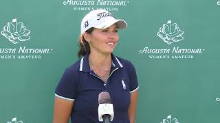 Alexa Pano Wednesday Interview First Round 2022 Augusta National Women's Amateur