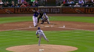 LAD@COL: Dickerson crosses plate on error in 3rd