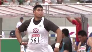 第97回日本陸上競技選手権大会 男子 砲丸投 決勝　5位