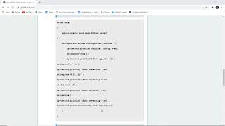 StringBuffer Class in Java | Important methods of StringBuffer class