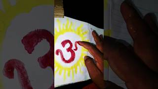 🕉 Om Symbol Drawing on finger || Jai Mahadev 🙏🚩Har Har Mahadev 🕉🙏 #shorts #art #trending