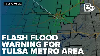 (Broadcast Version) KTUL First Warning Radar Flash flood warning for Tulsa metro area