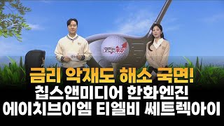 [영민한 투자] 금리 악재도 해소 국면! / 칩스앤미디어 한화엔진 에이치브이엠 티엘비 쎄트렉아이 / 매일경제TV