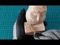 🦉 owl wood carving