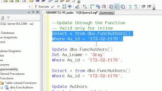 02 Using Table Valued Function
