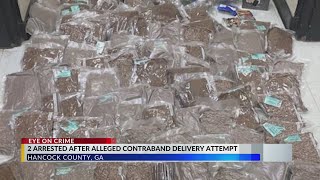 Two suspects arrested in Hancock County after failed contraband delivery attempt