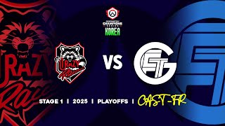 Défaite Interdite pour Crazy Raccoon face à FTG ! - OWCS Playoffs KOREA Cast fr