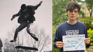 Alex O’Connor cosmic skeptic skateboarding