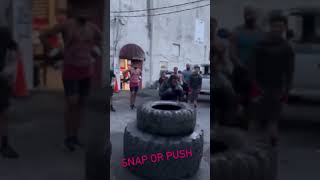 Have you ever seen boxers train hitting trucker wheels😱  #training #boxing #sportsnews #fypシ゚viral