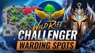 THE CHALLENGER Warding Spot Guide for ALL ROLES - Wild Rift (LoL Mobile)