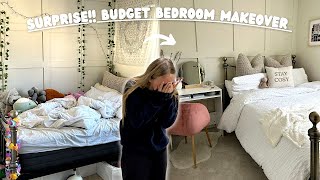 SURPRISING MY TEEN DAUGHTER WITH A BEDROOM MAKEOVER | £150 budget!!!! B\u0026M haul + deep clean with me