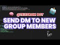 Automate Telegram Welcomes: Python Bot for New Group Members | No Admin Needed!