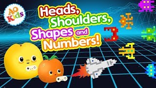 Head, Shoulders, Shapes & Numbers! | Kids Learning Song