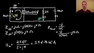 Steady-State AC Example (Phasors)