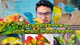 ১৪ই ফেব্রুয়ারি ভালোবাসা দিবস উপলক্ষে স্পেশাল  ডিসকাউন্ট😱|Parrot Price in bd#দেওয়ানহাট_চট্টগ্রাম#4k