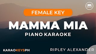 Mamma Mia - Ripley Alexander (Female Key - Piano Karaoke)