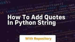 how to add quotes in python string