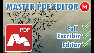 Master PDF Editor F. + ESCRIBIR Y EDITAR EN CUALQUIER DOCUMENTO PDF