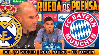 Real Madrid - FC Bayern München Rueda de prensa Champions Zidane y Casemiro