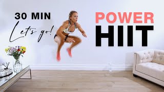 POWER HIIT WORKOUT | 30 Min Full Body - No Equipment at Home