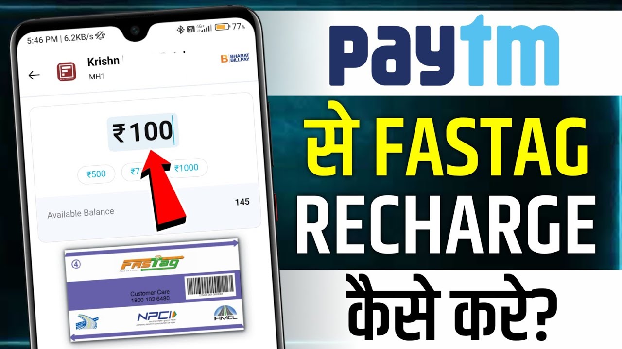 Paytm Se Fastag Recharge Kaise Kare | How To Recharge Fastag In Paytm ...