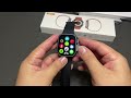 vwar iwo w68 smart watch series 8 unboxing 49mm black color ip68 waterproof