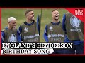 Phil Foden Embraces Jordan Henderson | England Sing Happy Birthday