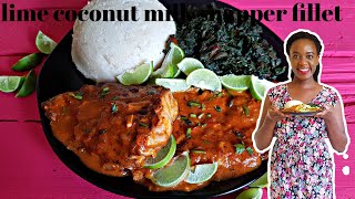 LIME COCONUT MILK SNAPPER FILLET