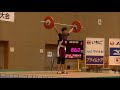 2018年度　全日本学生ウエイトリフティング新人選手権大会　男子62㎏級　上野　大瑚