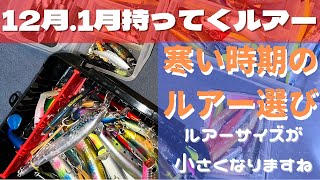 【冬　シーバス】12月　1月　持ってくルアー