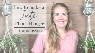 Jute Double Plant Hanger | Beginner Macrame