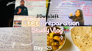 Ctet Aspirant|3 Days left| Filtered question|Day-25 study vlog 📚|Ctet Dec 2024 Exam| #ctetexam