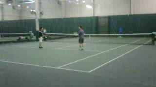 Bud and Jimmy Hitting With Donald Young Pro Tennis Player