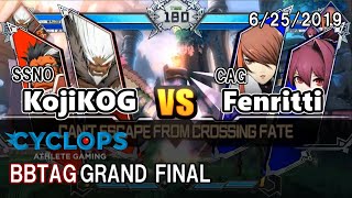 【BBTAG】定例対戦会 in CYCLOPS GF SSNO｜小路KOG vs. CAG / フェンリっち 2019/6/25