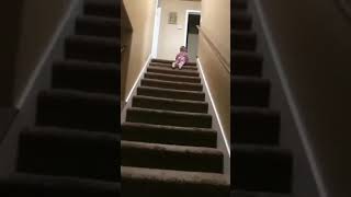 Just a baby falling down the stairs | #shorts